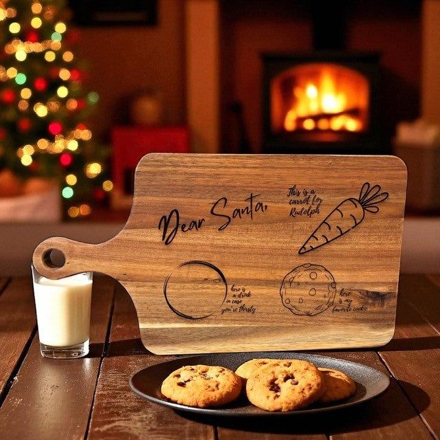 Santa's Snacks Cutting Board